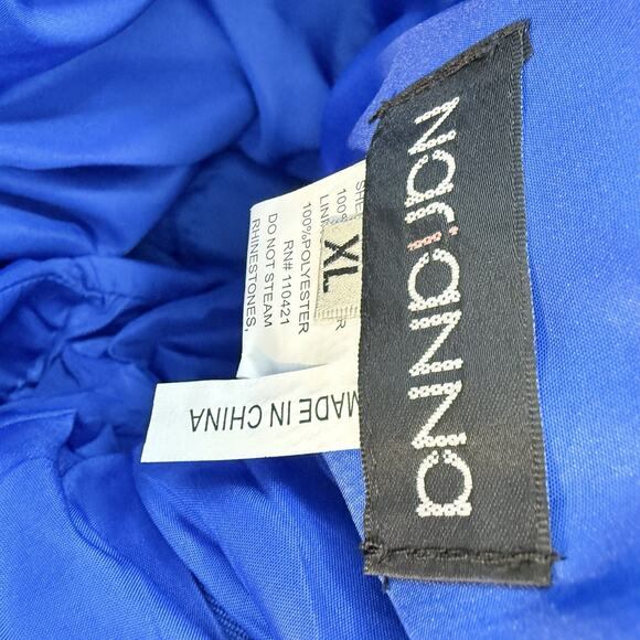 Nox Anabel Narianna New Colorblock A Line Mini Dress XL Open Back HOCO Party - Picture 12 of 15